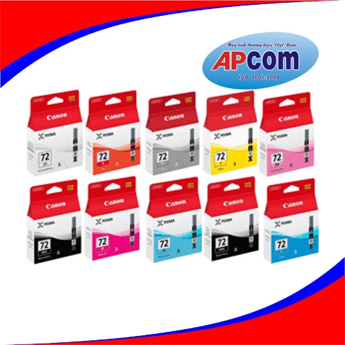 Mực in Canon PGI-72 MBK PBK C M Y PC PM GY R CO