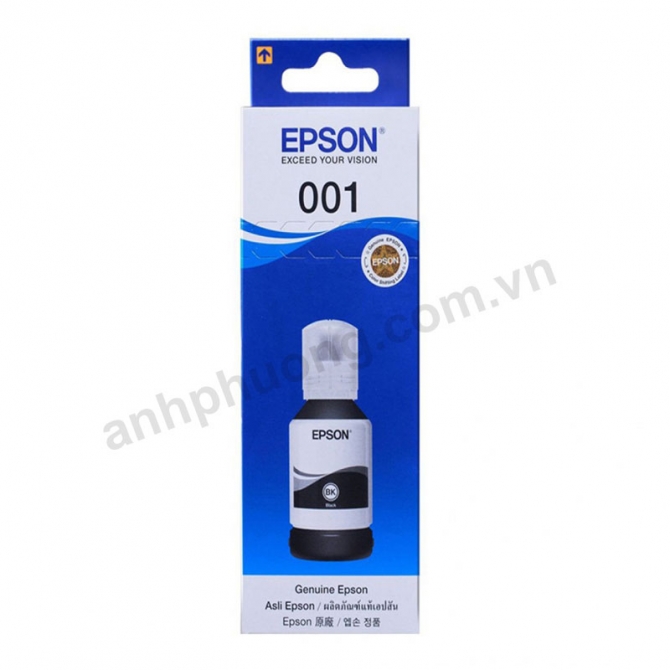 Mực in Epson 001 Black (C13T03Y100) - Dùng cho máy in: Epson L4150, L4160, L6160, L6170, L6190