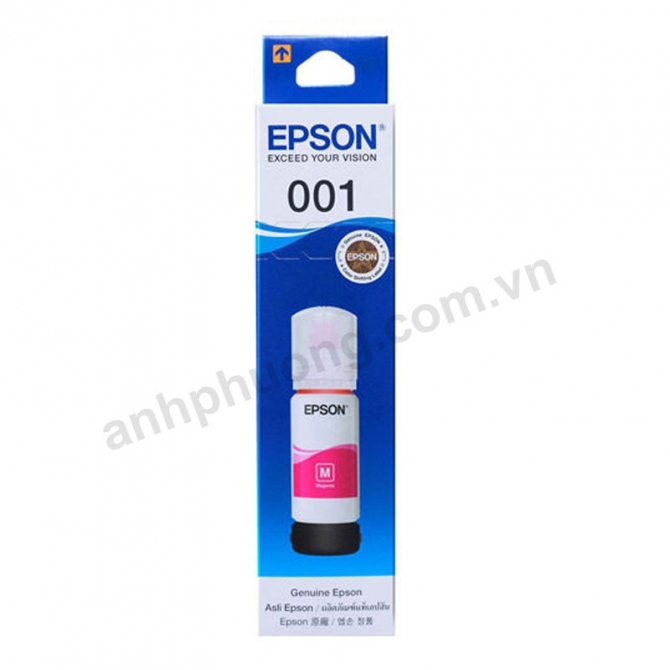 Mực in Epson 001 Magenta (C13T03Y300) - Dùng cho máy in: Epson L4150, L4160, L6160, L6170, L6190