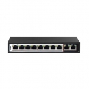 Switch D-Link 10-Port Fast Ethernet Switch with 8 PoE Ports and 2 Uplink Ports DES-F1010P-E