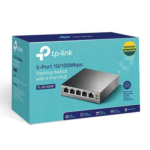 Switch TP-Link 5 cổng với 4 cổng PoE TL-SF1005P