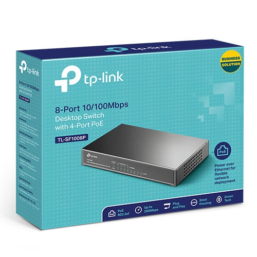 Switch TP-Link 8 cổng với 4 cổng PoE TL-SF1008P