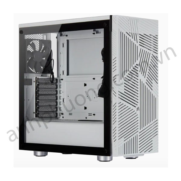 Case PC Corsair 275R Airflow Tempered Glass Mid-Tower Gaming Case — White