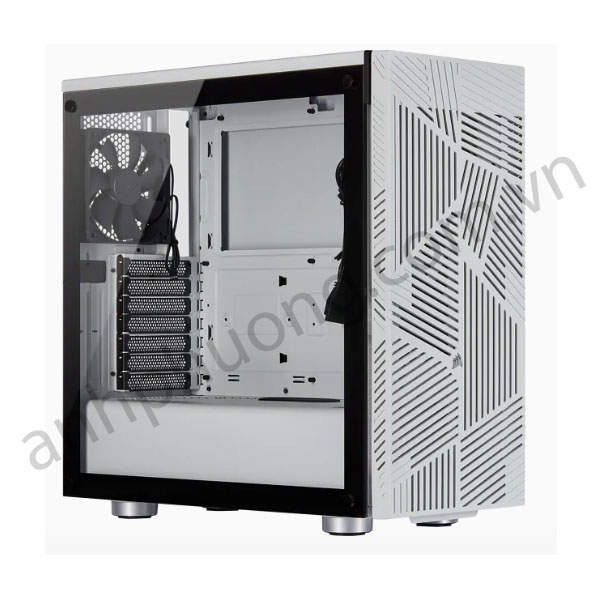 Case PC Corsair 275R Airflow Tempered Glass Mid-Tower Gaming Case — White