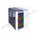 Case PC Corsair Crystal Series 280X RGB Tempered Glass Micro ATX Case — White