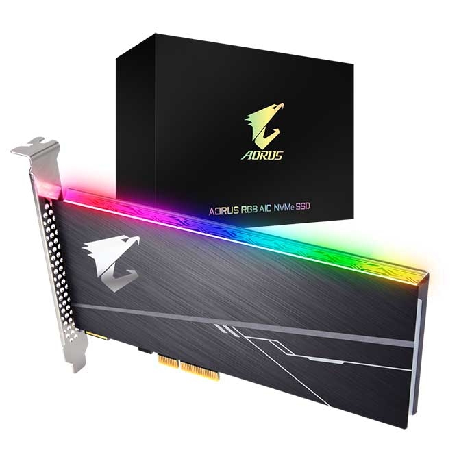 SSD Gigabyte AORUS RGB AIC NVMe 512GB GP-ASACNE2512GTTDR
