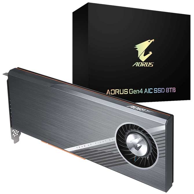 SSD Gigabyte AORUS Gen4 AIC 8TB GP-ASACNE6800TTTDA