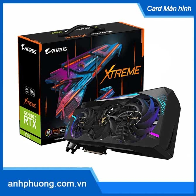 Card màn hình Gigabyte GV-N3090AORUS X-24GD