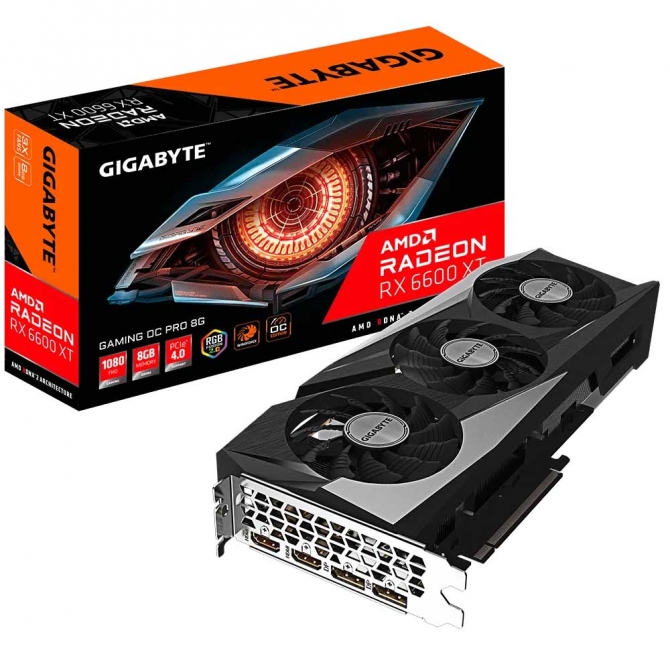 Card màn hình Gigabyte Radeon RX 6600 XT GAMING OC PRO 8G