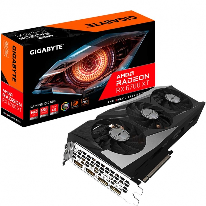 Card màn hình Gigabyte Radeon RX 6700 XT GAMING OC 12G 
