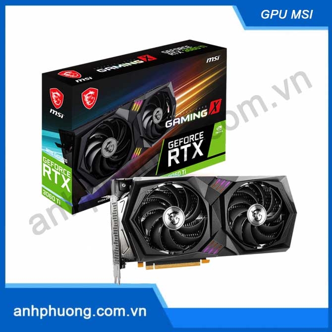 Card màn hình MSI RTX 3060 Ti GAMING X 8G LHR