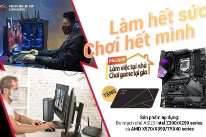 Mua bo mạch chủ ASUS ROG nhận bàn di chuột ASUS phiên bản 30 năm