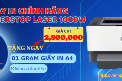 TẶNG NGAY 1 GRAM GIẤY IN A4 - KHI MUA MÁY IN NEVERSTOP LASER 1000W